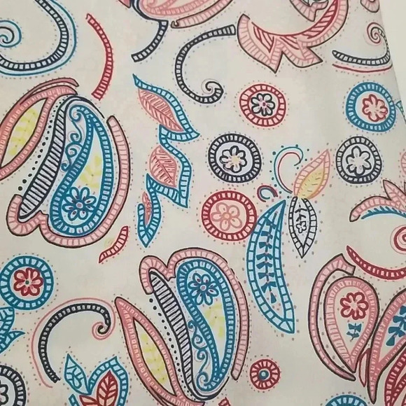 {LOFT} Paisley Print Polyester Shift Dress - Picture 6 of 10